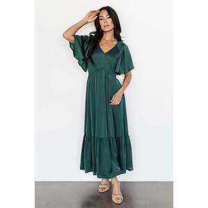 Baltic Born Lovell Smocked Midi Dress | Emerald Size MM
